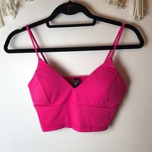 Windsor pink cropped bralette top